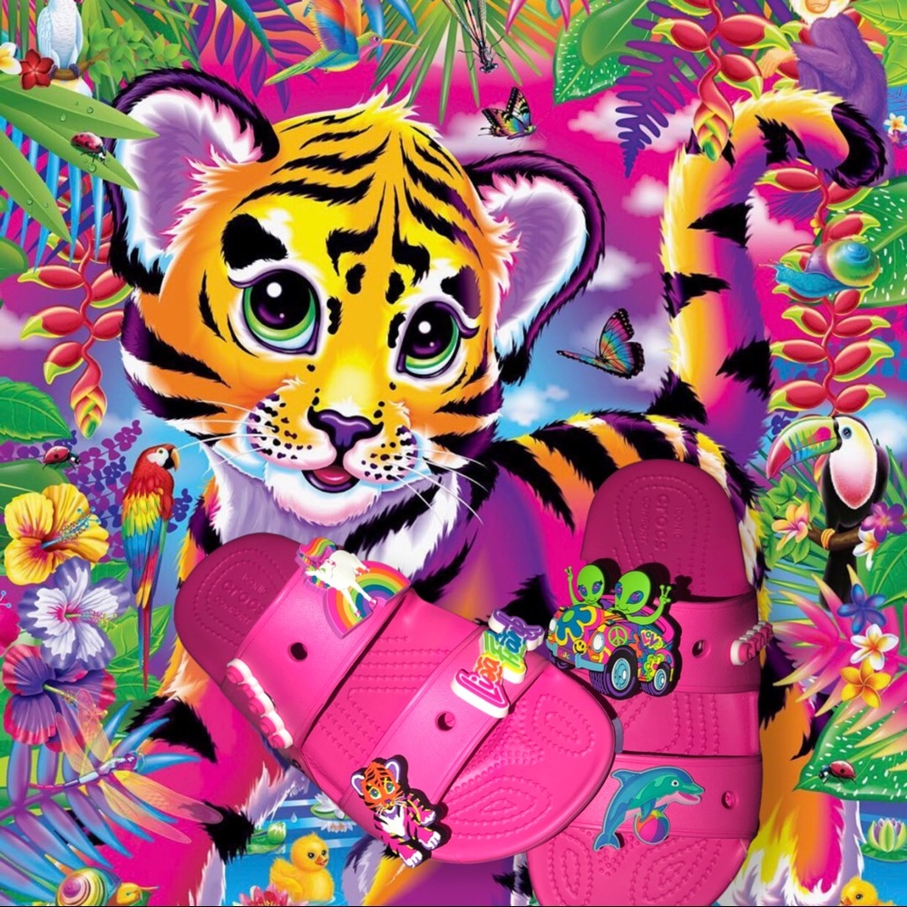 Lisa Frank Crocs Slides